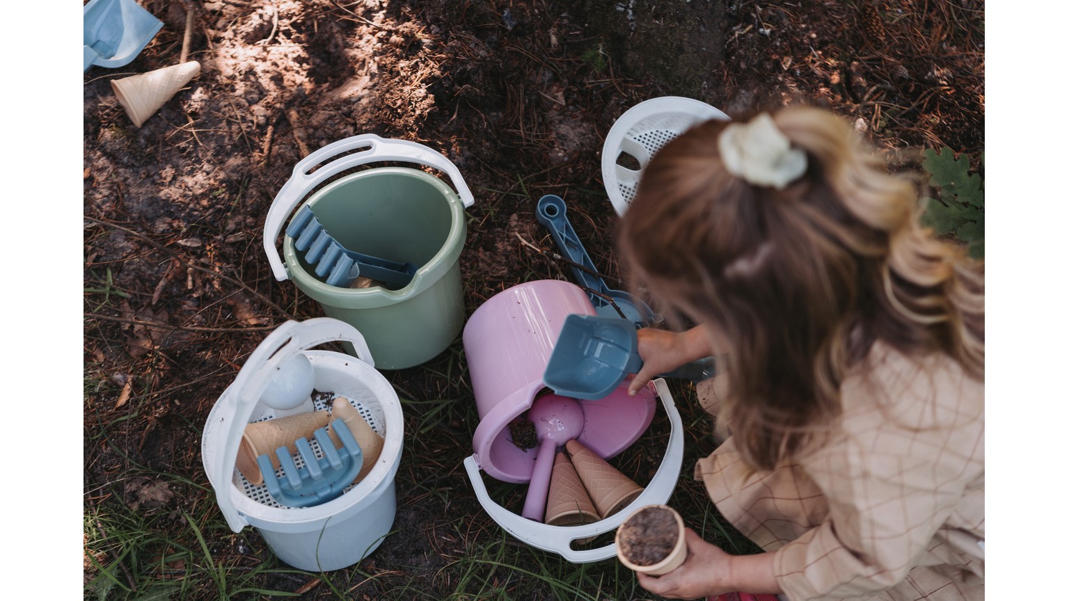Tb Bucket Set In Net, Pink
